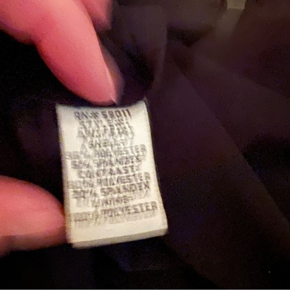 A line long evening black gown with strass belt size 6 - Picture 13 of 15